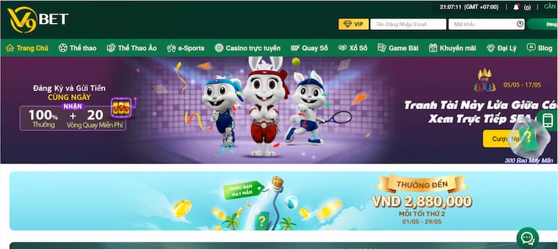 Trang chủ 147 V9Bet - Thiên Đường Cá Cược Đẳng Cấp
