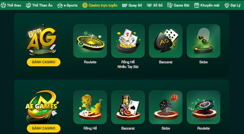 Trang chủ 148 Sản Phẩm Cá Cược Tại Nhà Cái Uy Tín V9Bet Có Gì Đặc Biệt?