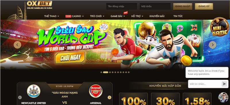 Trang chủ 151 Oxbet - Nhà Cái Uy Tín Top Đầu Châu Âu