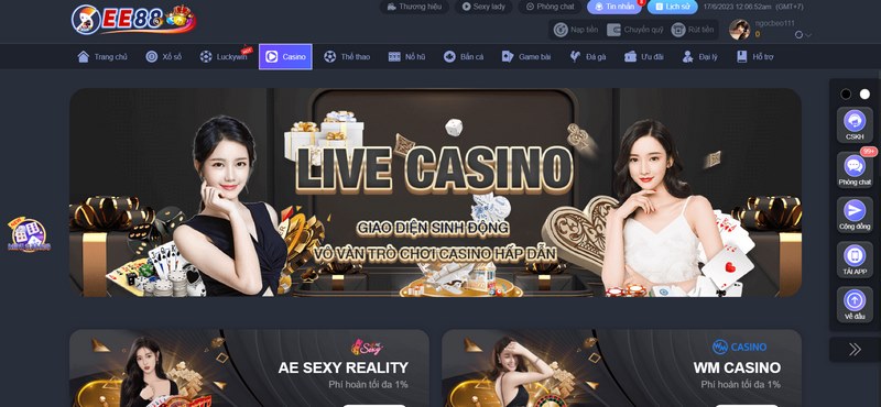 EE88 - Nhà cái dẫn đầu thị trường cá cược trực tuyến 5 Sòng Bài Online Có Sức Hút Hấp Dẫn Với Các Bet Thủ