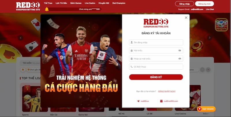 RED88 - Sân chơi cá cược lý tưởng cho cược thủ năm 2023 5 Hướng Dẫn Tạo Tài Khoản Red88