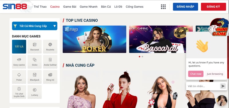 Sin88 - Đôi nét về nhà cái và sức hấp dẫn không thể chối từ 4 Live Casino Ghi Điểm Khi Người Chơi Đánh Giá Nhà Cái Này
