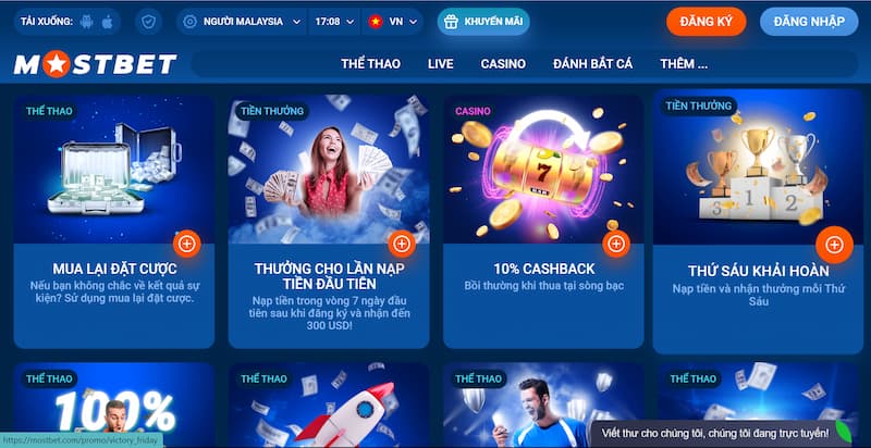 Mostbet - Top nhà cái cá cược trực tuyến công bằng nhất 2023 5 Khuyến Mãi Nóng Hổi Tại Mostbet