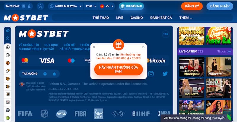 Mostbet - Top nhà cái cá cược trực tuyến công bằng nhất 2023 6 Những Ưu Điểm Của Nhà Cái Mostbet
