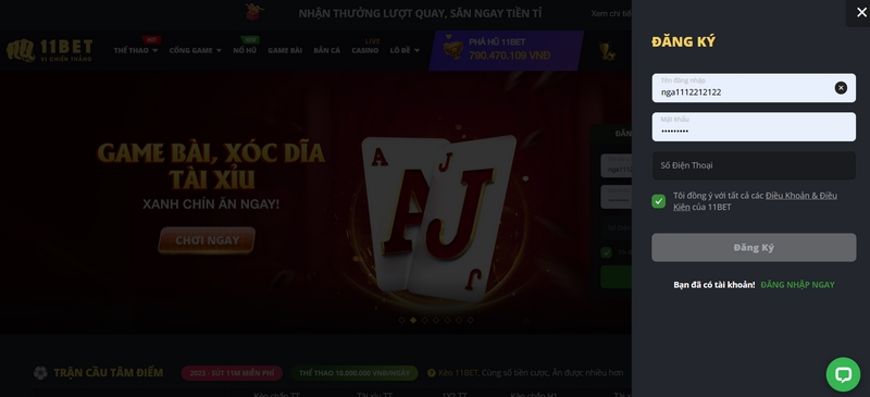 Đăng ký 11BET - Trải nghiệm các siêu phẩm cá cược hàng đầu 3 Đăng Ký Tài Khoản 11Bet Hội Viên Không Bị Lộ Thông Tin Cá Nhân