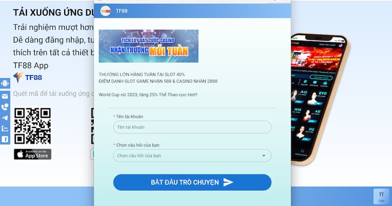 TF88 - Nhà cái xanh chín với nhiều khuyến mãi KHỦNG 3 Dịch Vụ Khách Hàng Đỉnh Cao, Chuyên Nghiệp