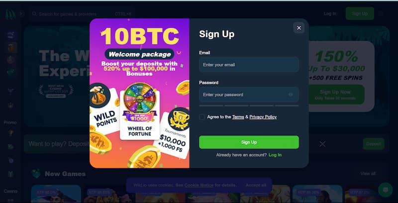 Wild.IO - Nhà cái cá cược UY TÍN và ĐẲNG CẤP nhất 2023 4 Hướng Dẫn Các Bước Tạo Tài Khoản Wild.io