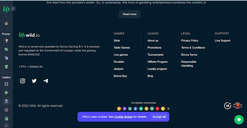 Wild.IO - Nhà cái cá cược UY TÍN và ĐẲNG CẤP nhất 2023 8 Thông Tin Liên Hệ