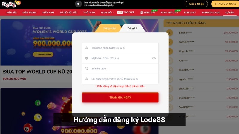 Đăng ký Lode88 - Hướng dẫn các bước thực hiện nhanh chóng 3 Đăng Ký Tài Khoản Lode88 Hoàn Toàn Không Bị Rò Rỉ Thông Tin Cá Nhân