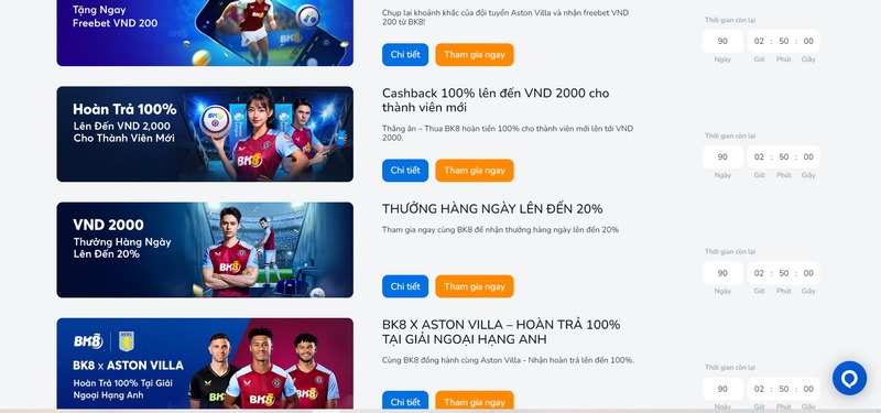 Khuyến mãi BK8 - Chương trình ưu đãi hot cho mọi hội viên 2 Khuyến Mãi Nhà Cái Tri Ân Nhận Quà Hấp Dẫn Mỗi Ngày
